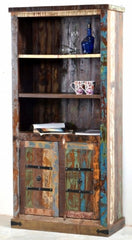 NIRVANA Vintage Hand Carved Solid Wood Book Shelf B67