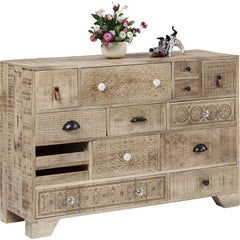 Vivid Sahara Contemporary chest of drawers dresser sideboard 14 drawers