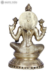Indian Lord Goddess Lakshmi Idol Brass Statue