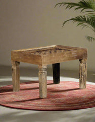 Rustica Hand Carved Reclaimed Wood Coffee Table C71