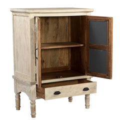 Indian Hand Carved Solid Wood Cabinet D126