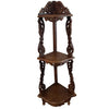 Indian Antique Hand Carved Solid Wood Corner Shelf B63