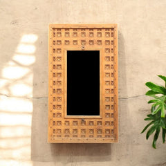 Antique Hand Carved Solid Wooden Mirror Frame 49