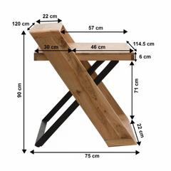 The Attic Modern Style Solid Wood Study Table Natural