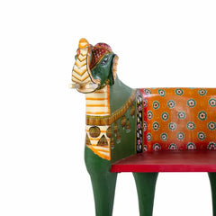 Indian Hand Painted Solid Wood Handmade Chair 25