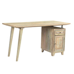 Reclaimed Wood Hand Carved Rustic Writing Desk C12