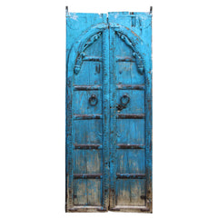 Indian Vintage Antique Hand Carved Reclaimed Teak Wood Door Panel 116