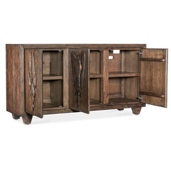 Indian Handmade Solid Wood Carved Sideboard