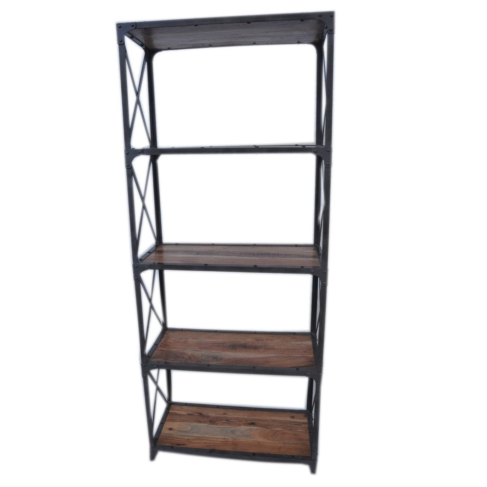 Angle Industrial Large Bookshelf Book Stand 80x40x180cm