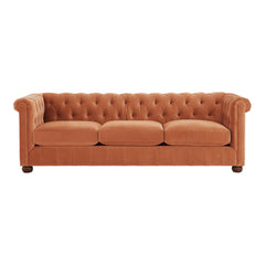 Chesterfield Brenna 3 Seater Solid Wood Fabric Sofa Lounge Couch CHSE09