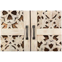Indian Hand Carved Solid Wood Cabinet D126