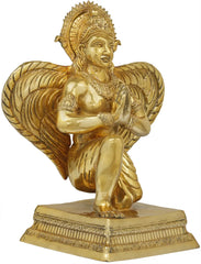 Indian Lord Garuda With The Majestic Wings Brass Statue