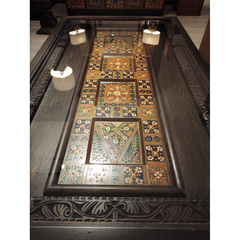 Mughal Hand Painted Solid Wood Coffee Table C29
