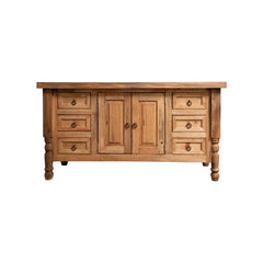 Indian Hand Carved Solid Wood Bathroom Vanity V06