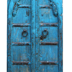 Indian Vintage Antique Hand Carved Reclaimed Teak Wood Door Panel 116