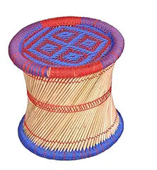 Handmade Natural Bamboo Cane Bar Stool Mudda Stool