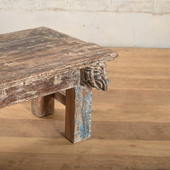 Vintage Reclaimed Wood Rustic Coffee Table Natural