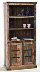 NIRVANA Vintage Hand Carved Solid Wood Book Shelf B67