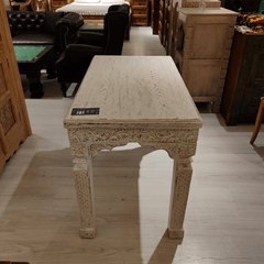Antique Indian Hand Carved  Solid Wood Dining Table 07