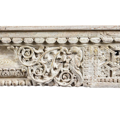 Antique Indian Hand Carved Solid Wood Console Table 04