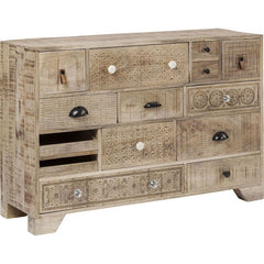 Vivid Sahara Contemporary chest of drawers dresser sideboard 14 drawers