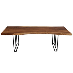 Single Slab Live Edge Mariemont Solid Wood Large Dining Table