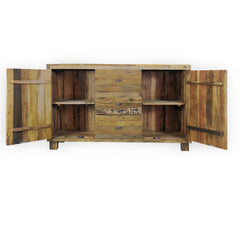 Rustica Hand Carved 3 Drawers & 2 Door Solid Wood Sideboard S79