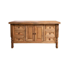 Indian Hand Carved Solid Wood Bathroom Vanity V06