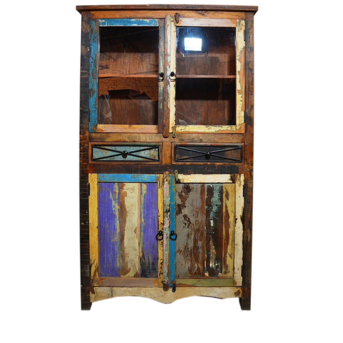 RUSTICA Reclaimed Timber Glass Cabinet