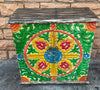 Indian Hand Painted Floral Carved Solid Wood Cabinet D128