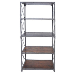 Angle Industrial Large Bookshelf Book Stand 80x40x180cm