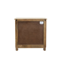 Indian Hand Carved 3 Drawers Solid Wood Bedside Table  06