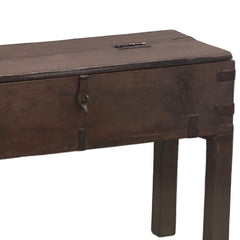 Handmade Solid Hard Wood Faramir Box Console Table 19