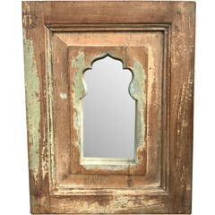 Hand Carved Wooden Small  Mehrab Arch Mirror Frame 35x45cm