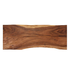 Single Slab Live Edge Mariemont Solid Wood Large Dining Table