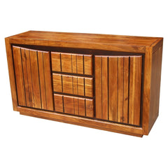 Shutter Indian Solid Wood Sideboard Honey D 45 x W 150 x H 86 Cm