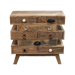 The Attic Hand Carved Mango Solid Wood Bedside Table 52