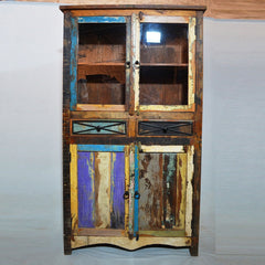 RUSTICA Reclaimed Timber Glass Cabinet