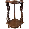 Indian Antique Hand Carved Solid Wood Corner Shelf B63