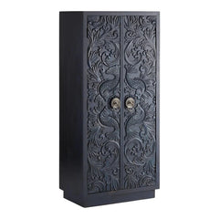 Hand Carved Solid Wooden Cupboard Cabinet Wardrobe D127