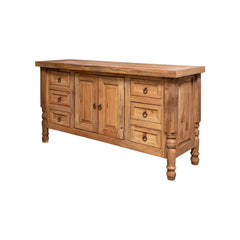 Indian Hand Carved Solid Wood Bathroom Vanity V06