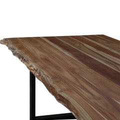 Copenhagen Teak Wood Live Edge Large Dining Table