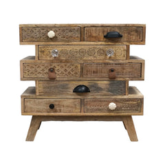 The Attic Hand Carved Mango Solid Wood Bedside Table 52