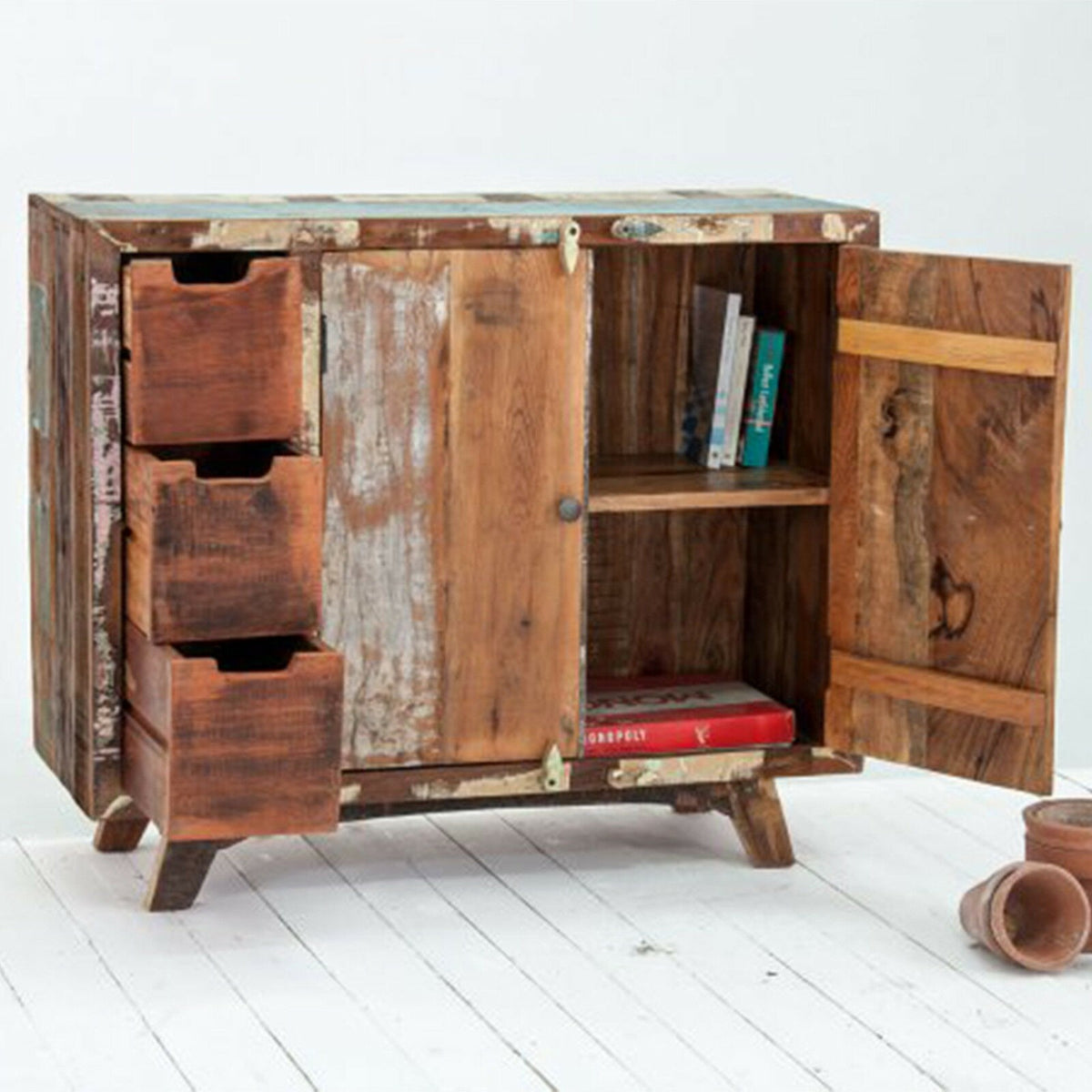 NIRVANA Reclaimed wood Sideboard Natural 120x40x90 cm