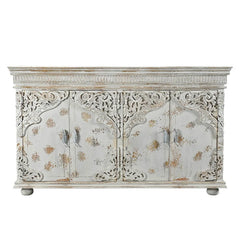 Indian Hand Carved Solid Wood Sideboard S77