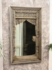 Mehrab Hand Carved Solid Wooden Mirror Frame 51