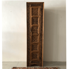 Indian Hand Carved Solid Wood Cabinet Bookshelf B11