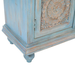 Indian Handmade Solid Wood Carved Doors Sideboard