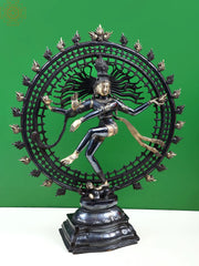 Indian Lord Nataraja Shiva Brass Statue