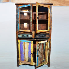 RUSTICA Reclaimed Timber Glass Cabinet